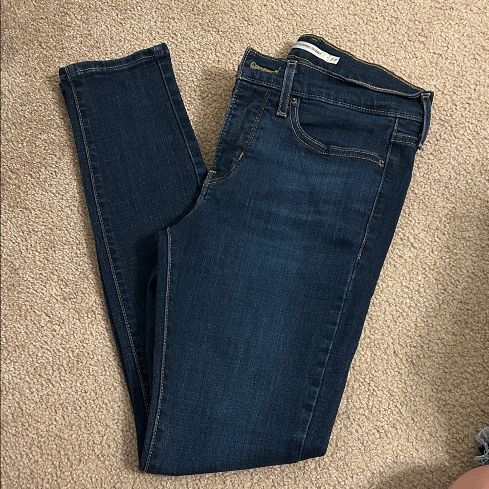 Levi's Women's Deep Blue Skinny Jeans